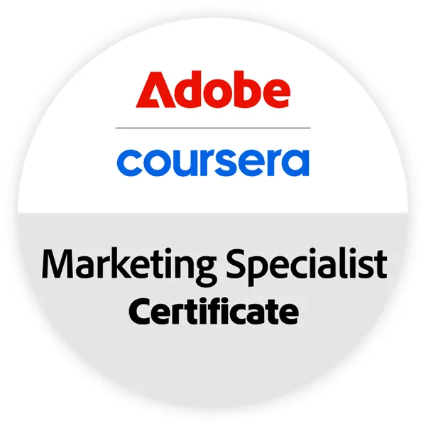 Adobe bedz za Marketing Specialist Certificate